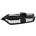 Hecasa Front Bumper Grille Compatible With 2020-2022 Honda Crv 4 Door Replacement For 71121-tla-a60 08f21-tla-100b Upper Grill