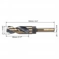 Uxcell Reduced Shank Twist Drill Bits 25mm High Speed Steel 4341 With 12 7mm 1 2 For Stainless Alloy Metal Plastic Wood