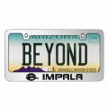 Ipick Image For Chevrolet Impala In 3d Mirror Chrome Metal License Plate Frame