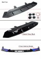 Acr Style Jdm Painted Two-toned Gloss Black Still Night Pearl Blue Front Bumper Lip Splitter Kit Compatible For 2021 2022 Honda