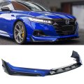 Acr Style Jdm Painted Two-toned Gloss Black Still Night Pearl Blue Front Bumper Lip Splitter Kit Compatible For 2021 2022 Honda