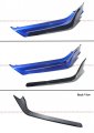 Acr Style Jdm Painted Two-toned Gloss Black Still Night Pearl Blue Front Bumper Lip Splitter Kit Compatible For 2021 2022 Honda