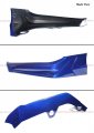 Acr Style Jdm Painted Two-toned Gloss Black Still Night Pearl Blue Front Bumper Lip Splitter Kit Compatible For 2021 2022 Honda