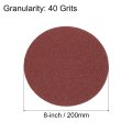 8 Hook And Loop Sanding Discs 40 Grit Aluminum Oxide Sandpaper For Random Orbit Sander Wood Metal Dry Polishing 45pcs