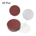 8 Hook And Loop Sanding Discs 40 Grit Aluminum Oxide Sandpaper For Random Orbit Sander Wood Metal Dry Polishing 45pcs