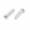 Uxcell 100 Pcs M2 6x10mm Stainless Steel Phillips Round Head Self Tapping Screws Bolts