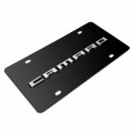 Ipick Image Made For Chevrolet Camaro 3d Nameplat Black Stainless Steel License Plate