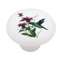 Hummingbird Decorative High Gloss Ceramic Drawer Knob 