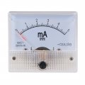 Uxcell Analog Current Panel Meter Dc 0-100ua 85c1 Ammeter 64x57x56mm For Circuit Testing Charging Battery Ampere Tester Gauge