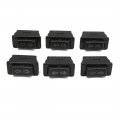 Uxcell 6pcs Universal Black 5 Pins Car Power Window Door Electric Switch Control Button