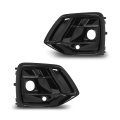 Front Bumper Fog Light Cover Grille Trim For Audi Q5 And Sportback 2021 2022 2023 Glossy Black 1 Pair 