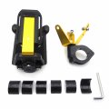 Httmt- Universal 22mm 25mm 28mm Motorcycle Bicycle Adjustable Durable Handlebar Cup Holder Mount Easy Install On Mirror Stock