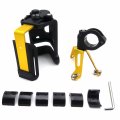Httmt- Universal 22mm 25mm 28mm Motorcycle Bicycle Adjustable Durable Handlebar Cup Holder Mount Easy Install On Mirror Stock