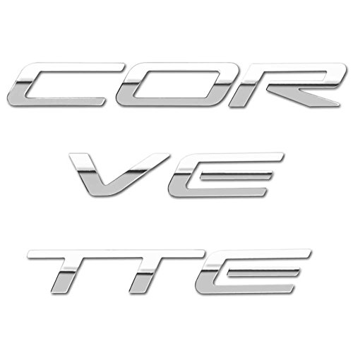 Corvette Front Letters Mirror Finish Stainless Steel Set C5 Z06