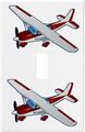 Red Airplane Biplane Wallplate Switch Plate Cover 1 Gang Single 
