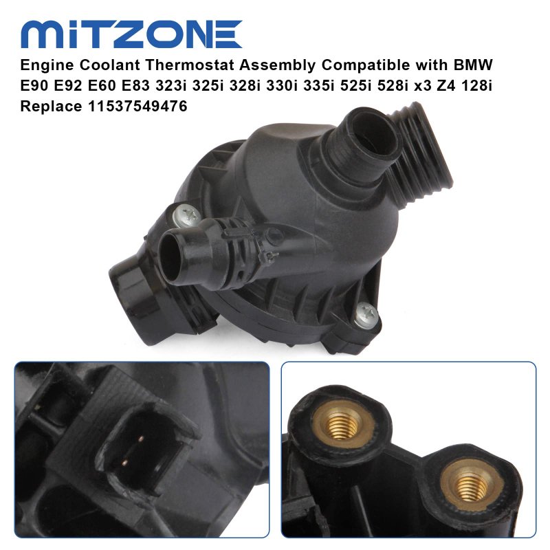 Engine Coolant Thermostat Assembly For Bmw E90 E92 E60 E83 323i 325i 328i 330i 335i 525i 528i X3 Z4 128i Replace 11537549476