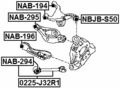 Febest Nab-295 Rear Suspension Arm Bushing 