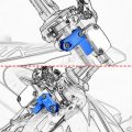 Modeer 1pair Motorcycle Handlebar Brake Clutch Master Cylinder Clamp Protectors Compatible With Husqvarna Fc 250 350 450 Tc 125