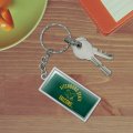 Graphics More Rectangle Fitchburg State University Falcons Keychain In Chrome Plated Metal