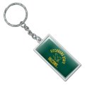 Graphics More Rectangle Fitchburg State University Falcons Keychain In Chrome Plated Metal