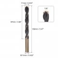 Uxcell 2pcs Jobber Drill Bits 11mm 0 433 Black Nitride Gold Titanium Coated M2 High Speed Steel Hss Twist For Stainless