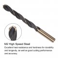 Uxcell 2pcs Jobber Drill Bits 11mm 0 433 Black Nitride Gold Titanium Coated M2 High Speed Steel Hss Twist For Stainless