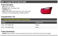 Marketplace Auto Parts Right Passenger Side Inner Tail Light Assembly Compatible With 2012-2015 Bmw 328i Sedan Wagon