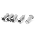 Uxcell M6x23mm 304 Stainless Steel Straight Knurled Closed End Rivet Nut Fastener 5pcs