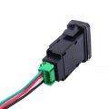 Fog Lights Symbol Push Switch With White Backlight And Connector Wire Kit For Toyota Vehicles On Off Rocker Button 3amp 16v 