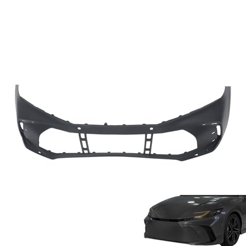Front Bumper Cover With Parking Sensor Holes For Camry Xse 2025 Primed Plastic Direct Replacement Paintable