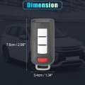 X Autohaux 2pcs Replacement 3 Button Keyless Entry Remote Car Key Fob 315mhz Ouc644m-key-n Id46 Chip For Mitsubishi Outlander