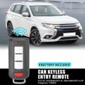 2pcs Replacement 3 Button Keyless Entry Remote Car Key Fob 315mhz Ouc644m-key-n Id46 Chip For Mitsubishi Outlander 2008-2020