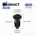 12 Set M4x22 5mm Jack Nuts Carbon Steel Zinc Finish Expansion Screw Petal Multi-grip Insert Rivet Nut Fasteners For Hollow Wall