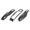 1 Set Carbon Fiber Pattern Black Car Remote Key Cover Fob Abs Case Shell For Porsche Cayenne Panamera Macan