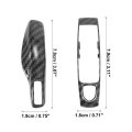1 Set Carbon Fiber Pattern Black Car Remote Key Cover Fob Abs Case Shell For Porsche Cayenne Panamera Macan