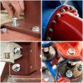 Yinpecly M6 Hex Bolt M6-1 X 150mm Unc Head Screw Bolts 304 Stainless Steel Fully Threaded Tap 4 Pcs