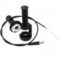 Twist Throttle Handle Grips And Cable For Mini Bike Dirt Atv 22mm Bar Fits 50cc To 250cc Includes 48in 51in Brake Cables 
