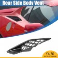 X Autohaux Pair Rear Side Body Vent Cover Trims For Chevrolet Corvette C7 2014 2015 2016 2017 2018 Left Right Carbon Fiber