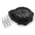 Xkh- Blue Led Glass See Through Engine Cover Compatible With Suzuki Gsx1300r Hayabusa 99 13 Black B076v5krcs