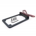 Httmt Mt294-003- Universal Compatible With Suzuk Yamah Kawasak Complete Led License Plate Frame Carbon