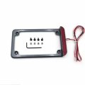 Httmt Mt294-003- Universal Compatible With Suzuk Yamah Kawasak Complete Led License Plate Frame Carbon