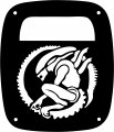 Jeeptails Alien Avp Tail Lamp Light Covers For Jeep Cj Or Yj And Tj Wranglers Black Set Of 2 
