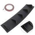 Universal Front Lip Splitter Bumper Adjustable Pp Black Spoiler For Most Cars 23 In X 6 Trim Protection 