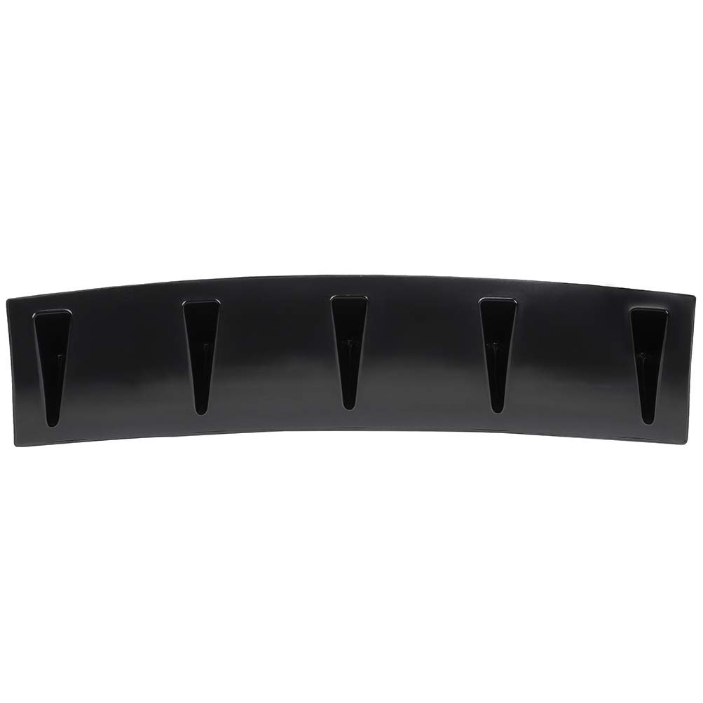 Universal Front Lip Splitter Bumper Adjustable Pp Black Spoiler For Most Cars 23 In X 6 Trim Protection