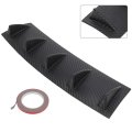 Universal Front Lip Splitter Bumper Adjustable Pp Black Spoiler For Most Cars 23 In X 6 Trim Protection
