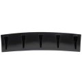 Universal Front Lip Splitter Bumper Adjustable Pp Black Spoiler For Most Cars 23 In X 6 Trim Protection