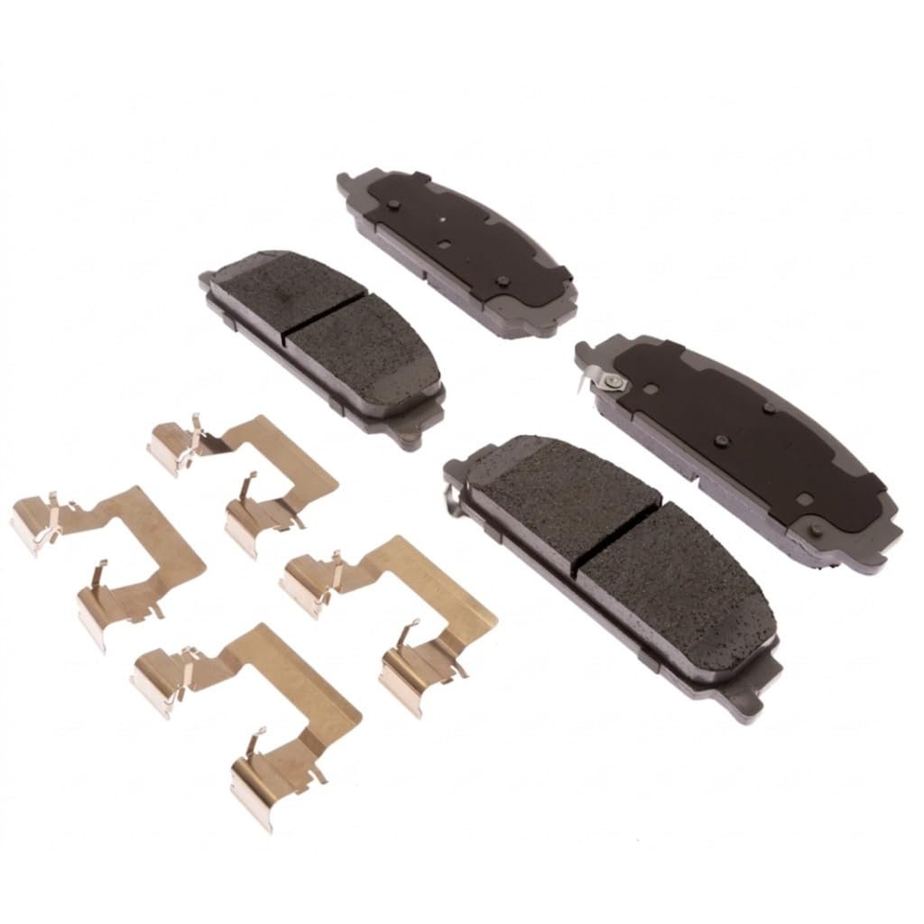 Front Brake Pad Set For Chevy Caprice 2012 Ceramic Friction Material Steel Backing Silver Classification Replacement 19387597
