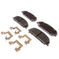 Front Brake Pad Set For Chevy Caprice 2012 Ceramic Friction Material Steel Backing Silver Classification Replacement 19387597
