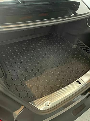 Cargo Liner Trunk Mat For Audi A8 2015 2018 Weather Resistant Rubber Floor With Raised Lip And Non Slip Design Laser Cut Fit