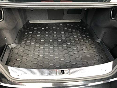 Cargo Liner Trunk Mat For Audi A8 2015 2018 Weather Resistant Rubber Floor With Raised Lip And Non Slip Design Laser Cut Fit